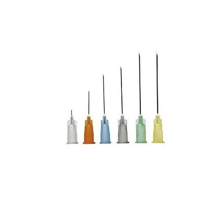 Pikdare Ago Ipodermico Sterile Pic Cono Luer Lock Gauge 19 1,10 Mm Lunghezza 40 Mm Codice Colore Crema In Blister Singolo 100 Pe