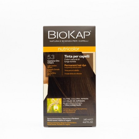 Bios Line Biokap Nutricolor 5,3 New Castano Oro Chiaro Tinta Tubo + Flacone