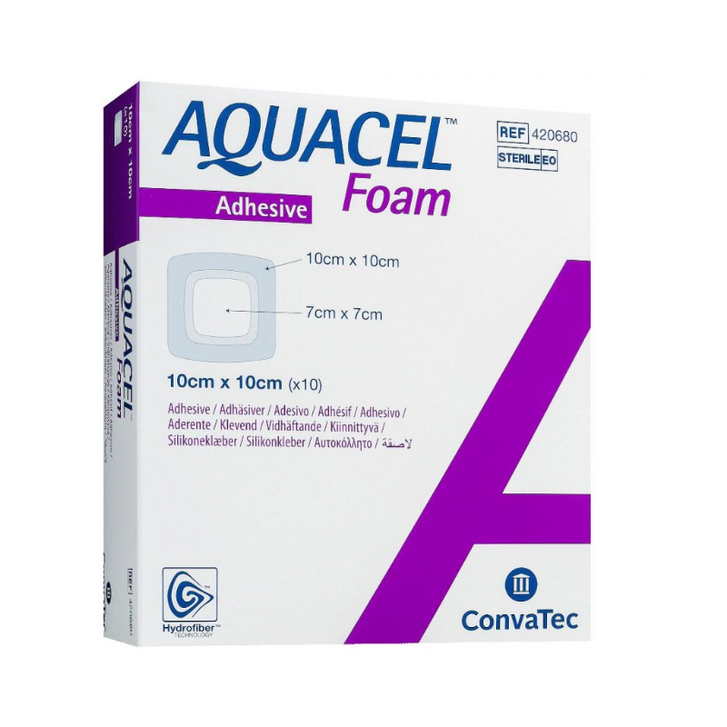 Convatec Italia Medicazione Avanzata Aquacel Foam Pro Misura 10x10 Cm 10 Pezzi