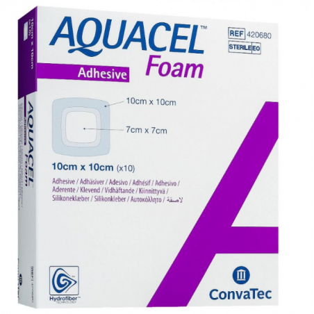 Convatec Italia Medicazione Avanzata Aquacel Foam Pro Misura 10x10 Cm 10 Pezzi