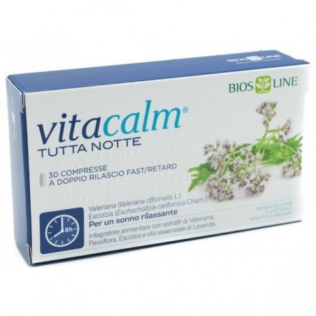 Bios Line Vitacalm Tutta Notte Fast/retard 30 Compresse