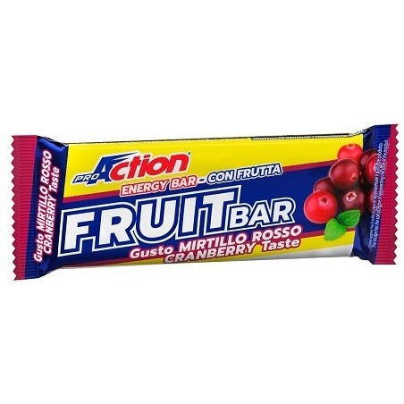 Proaction Fruit Bar Barretta Energetica Al Mirtillo Rosso 40 G