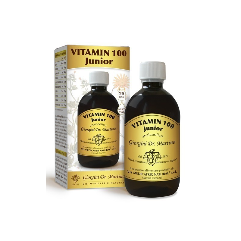 Dr. Giorgini Ser-vis Vitamin 100 Junior Liquido Analcolico 500 Ml