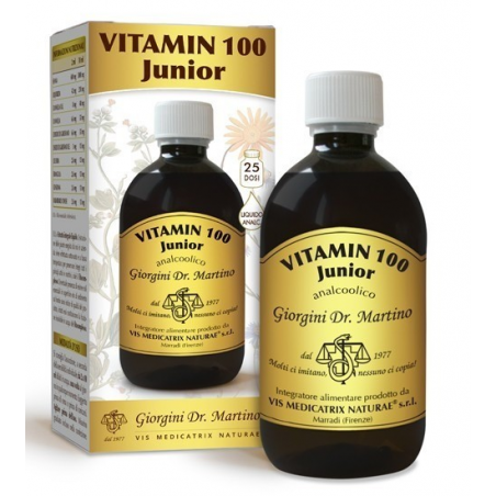 Dr. Giorgini Ser-vis Vitamin 100 Junior Liquido Analcolico 500 Ml