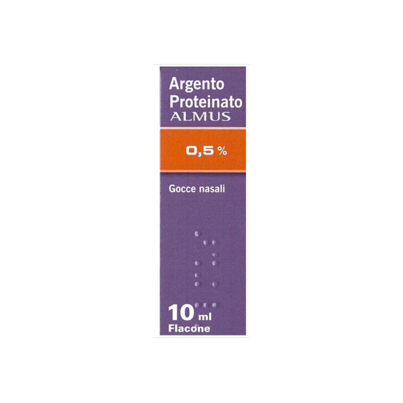 Argento Proteinato Almus Adulti 2% Gocce Nasali E Auricolari Soluzione Argento Proteinato 10 ml