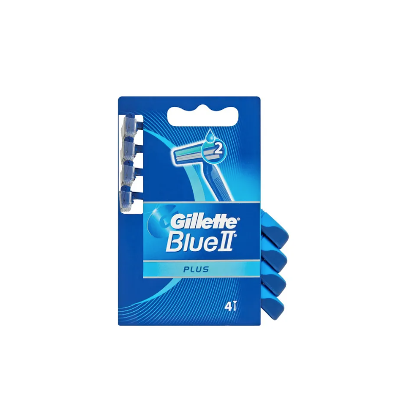 Procter & Gamble Gillette Blue Ii Usa&getta Plus 4 Pezzi