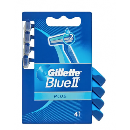 Procter & Gamble Gillette Blue Ii Usa&getta Plus 4 Pezzi