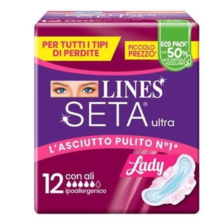 Fater Lines Seta Ultra Assorbenti Lady Ali Dwct 12 Pezzi