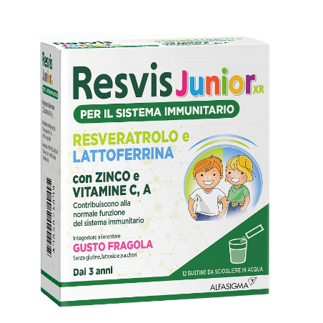 confezione 12 bustine resvis junior xr