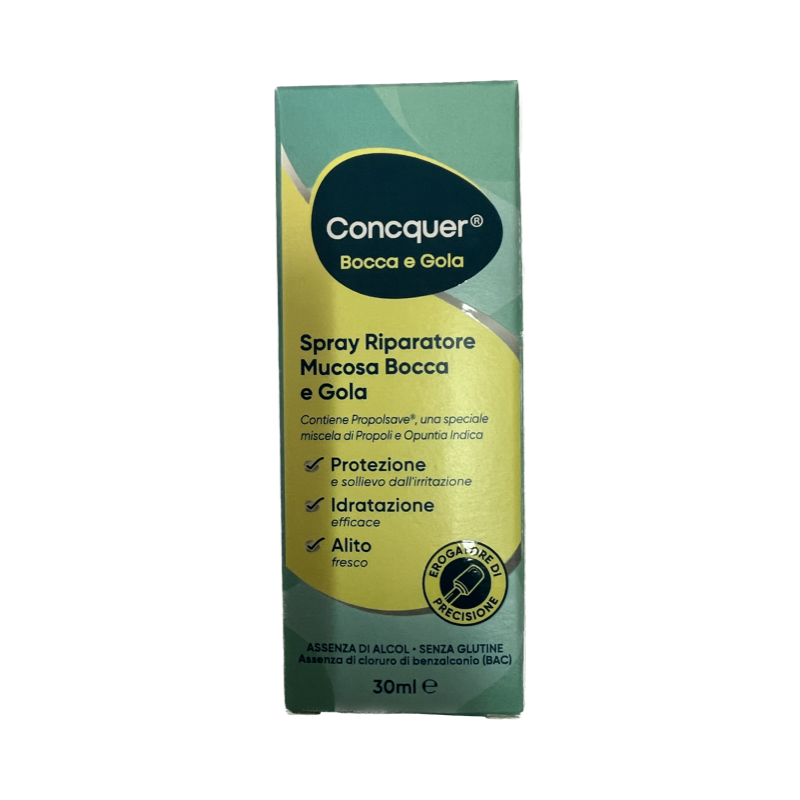 Accord Healthcare Italia Concquer Bocca E Gola Spray Riparatore Mucosa 30 Ml