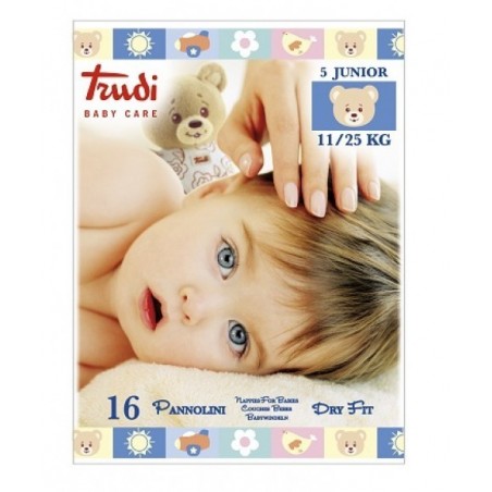 S. I. L. C. Trudi Baby Care Pannolino Dry Fit Junior 11/25 Kg 16 Pezzi