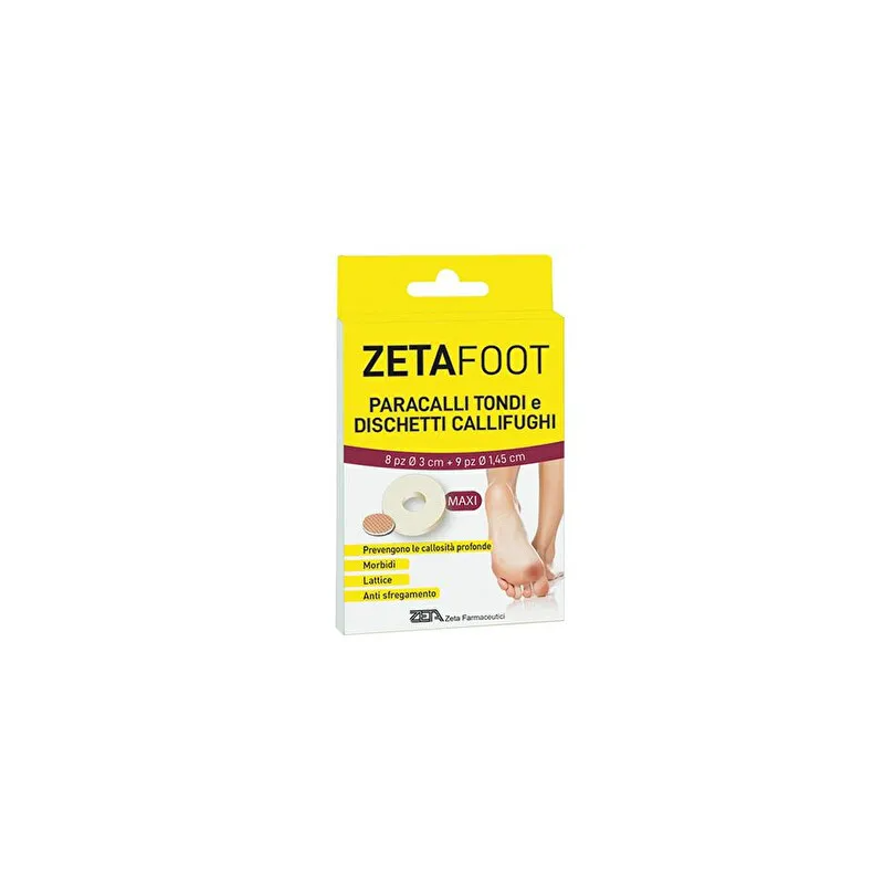 Zeta Farmaceutici Zetafoot Paracallo Tondo 8 Pezzi + Dischetto Callifugo 9 Pezzi