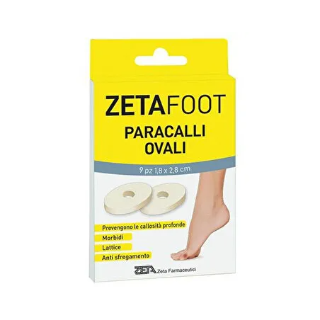 Zeta Farmaceutici Zetafoot Paracallo Ovale Lattice 9 Pezzi