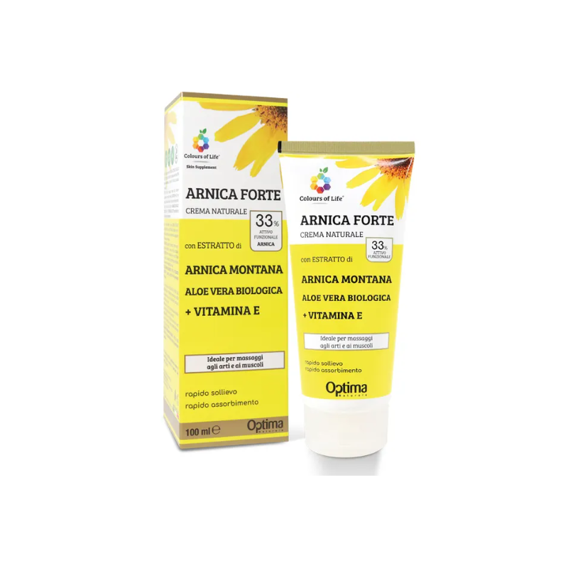 Optima Naturals Colours Of Life Skin Supplement Arnica Forte 33% Crema 100 Ml