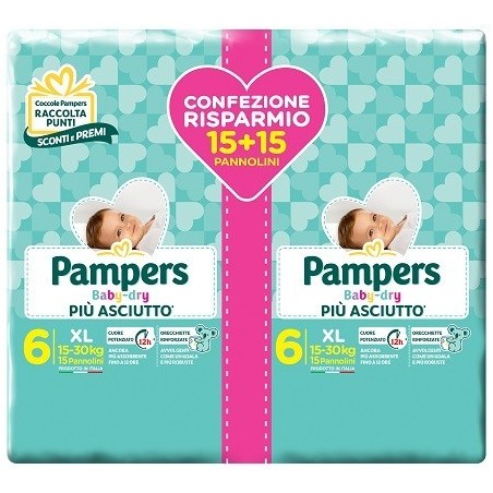 Fater Pampers Baby Dry Duo Dwct Xl 30 Pezzi