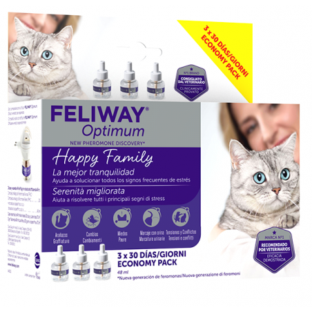 Ceva Salute Animale Feliway Optimum Refill 3x48 Ml