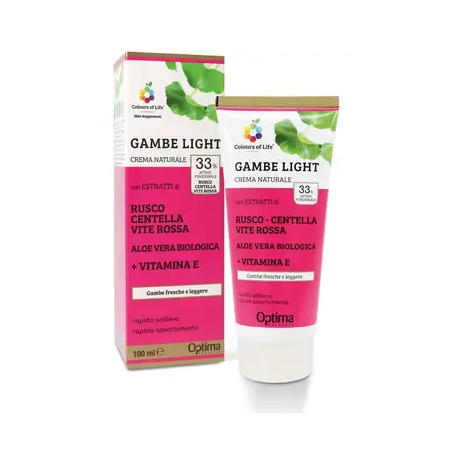 Optima Naturals Colours Of Life Skin Supplement Gambe Light Crema 100 Ml