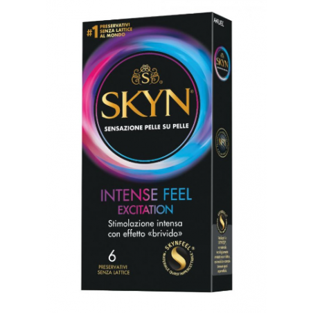 Nova Argentia Ind. Farm Profilattico Ansell Akuel Skyn Intense Feel Excitation 6 Pezzi