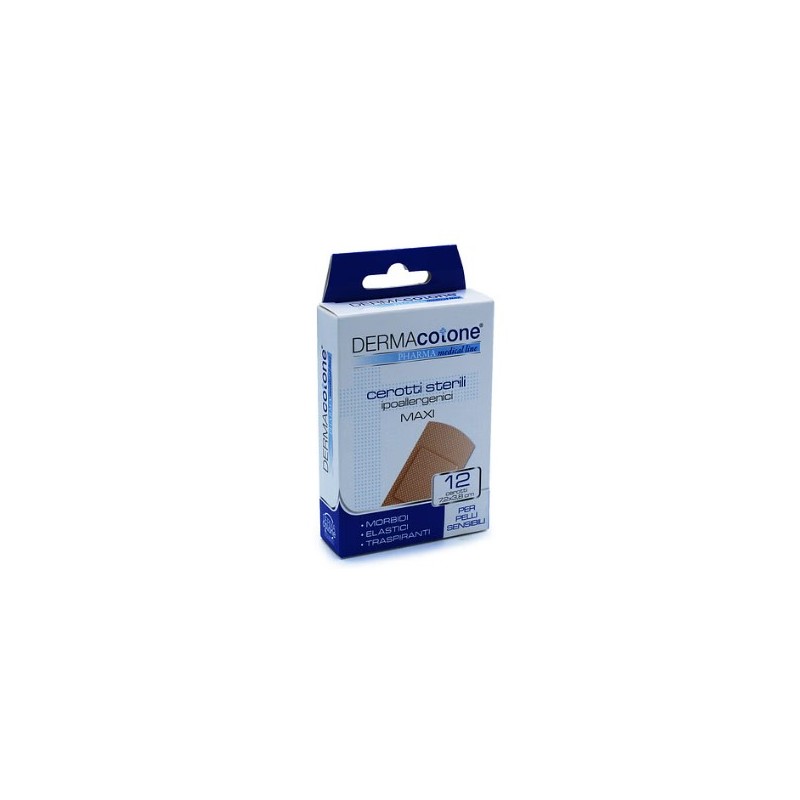 Da. Ma. Distribuzione Cerotto Ipoallergenico Dermacotone Medium 7,2x1,9cm 12 Pezzi