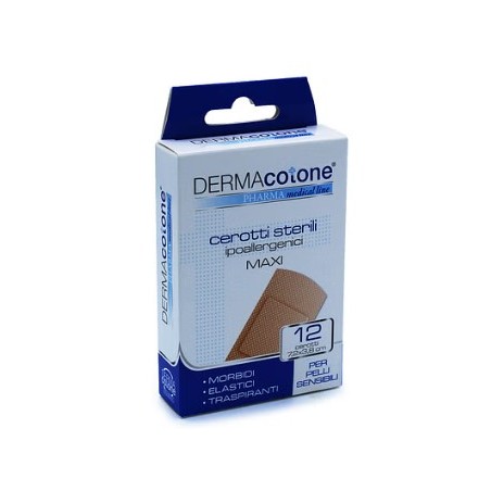 Da. Ma. Distribuzione Cerotto Ipoallergenico Dermacotone Medium 7,2x1,9cm 12 Pezzi