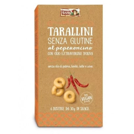 Puglia Sapori Tarallini Al Peperoncino Con Olio Extravergine Di Oliva 180 G