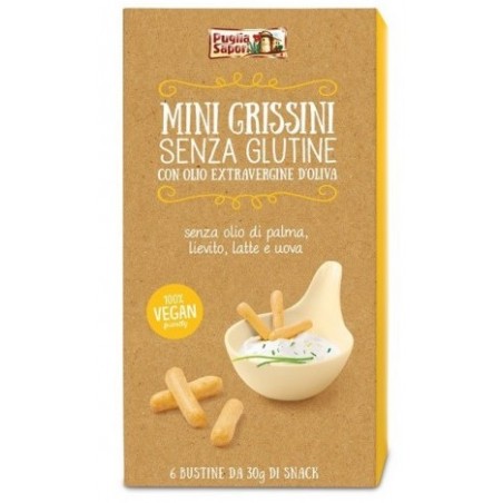 Puglia Sapori Mini Grissini Con Olio Extravergine Di Oliva 180 G