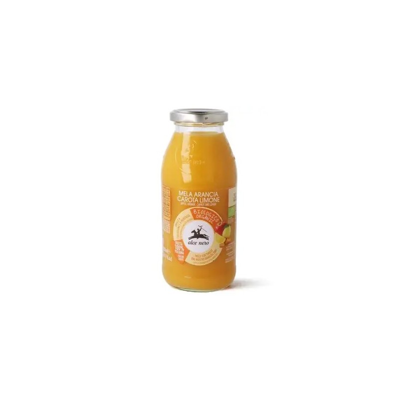 Alce Nero Succo 100% Mela Arancia Carota Limone Bio 500 Ml