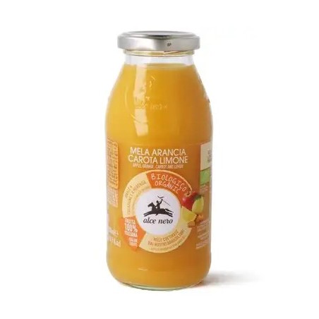 Alce Nero Succo 100% Mela Arancia Carota Limone Bio 500 Ml