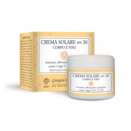 Dr. Giorgini Crema Solare Spf 20 Corpo Viso 100 Ml