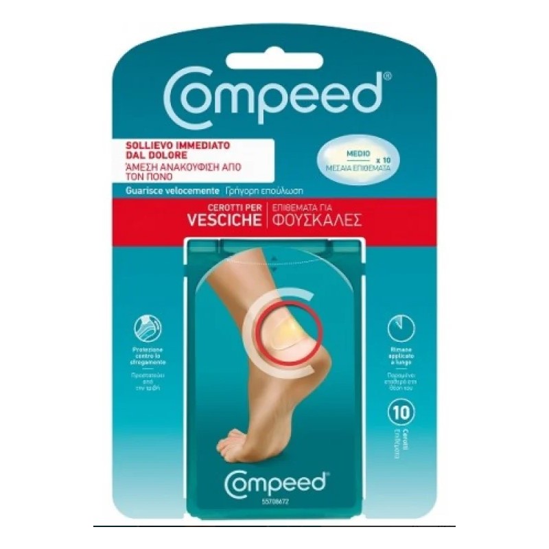 Perrigo Italia Compeed Cerotto Vesciche Medio 10 Pezzi Promo