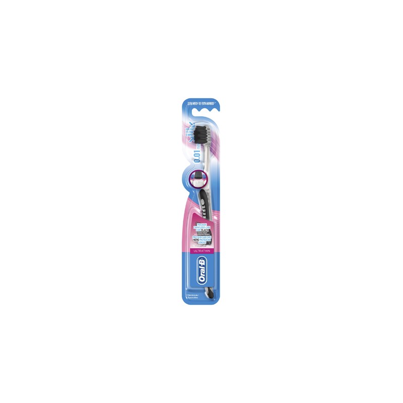 Procter & Gamble Oralb Spazzolino Extra Morbido Nero Ultrathin