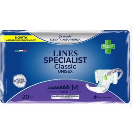 Fater Pannolone Mutanda Lines Specialist Classic Mm Maxi 20 Pezzi