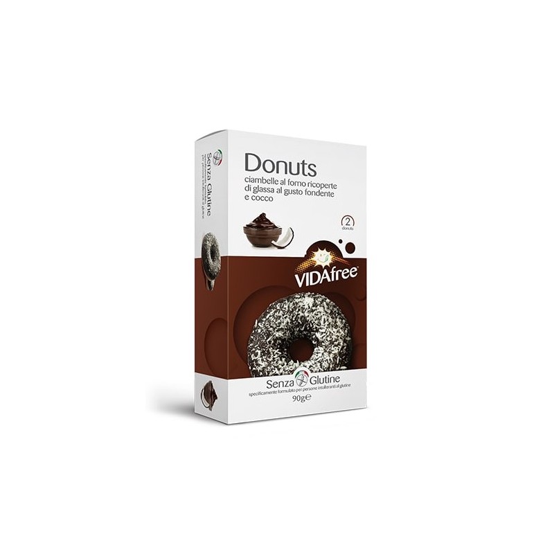 Unifarmed Donuts Gusto Cocco Con Glassa Fondente 90 G