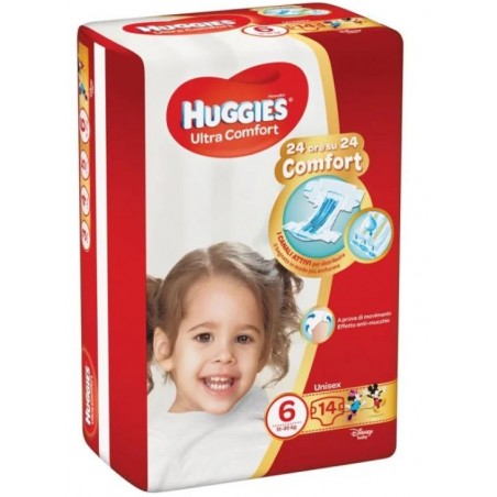 Kimberly Clark Italia Pannolino Huggies Ultra Comfort Base 6 14 Pezzi