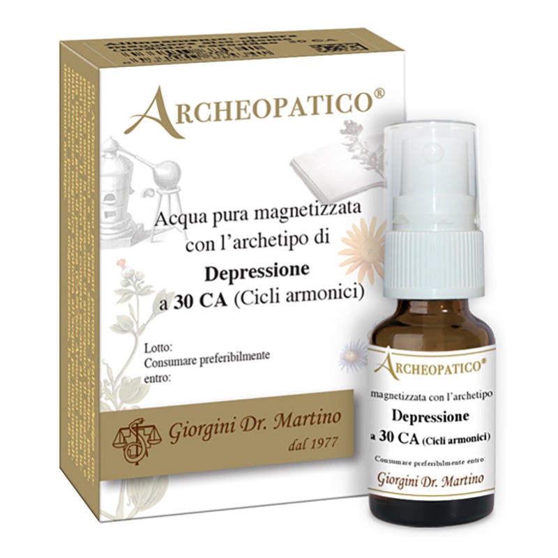 Dr. Giorgini Archeopatico Acqua Pura Magnetizzata Con Archetipo Depressione A 30 Cicli Armonici 10 Ml