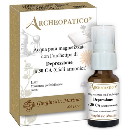 Dr. Giorgini Archeopatico Acqua Pura Magnetizzata Con Archetipo Depressione A 30 Cicli Armonici 10 Ml