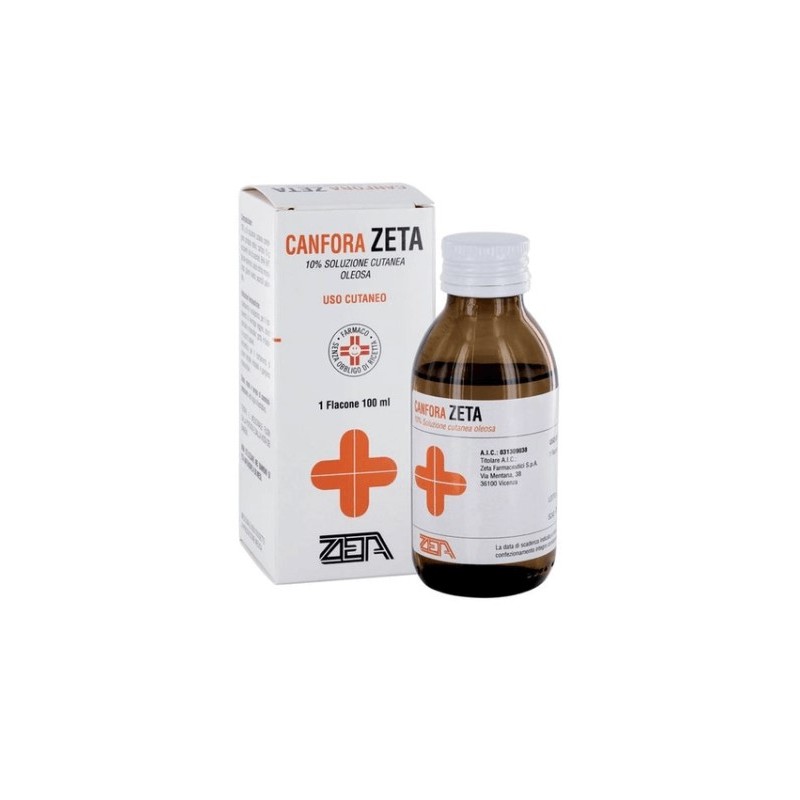 Canfora Zeta 10 % Soluzione Cutanea Idroalcolica dolori muscolari e articolari 100 ml