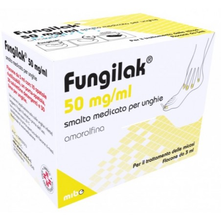 Mibe Pharma Italia Fungilak 50 Mg/ml Smalto Medicato Per Unghie Amorolfina