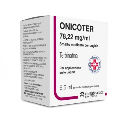 Sandoz Onicoter 78,22 Mg/ml Smalto Medicato Per Unghie Terbinafina