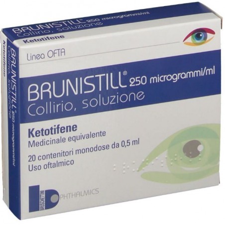 Bruschettini Brunistill 250 Microgrammi/ml Collirio, Soluzione Medicinale Equivalente