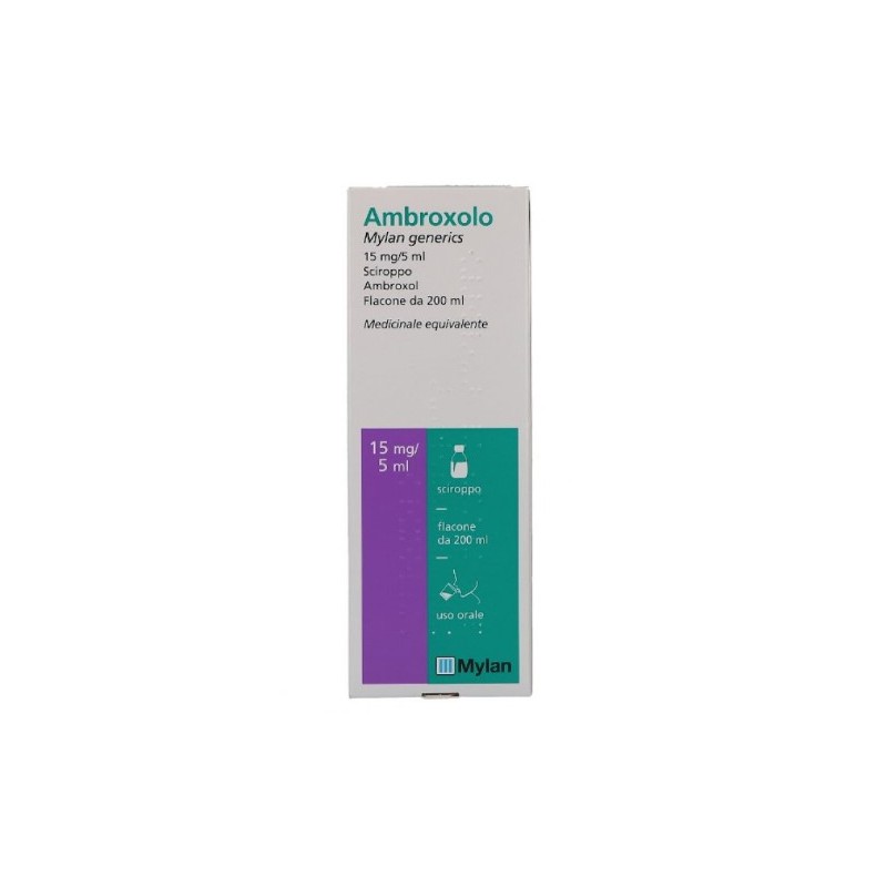 Ambroxolo Mylan Generics 15 Mg/5 Ml Sciroppo Ambroxolo Cloridrato Medicinale Equivalente