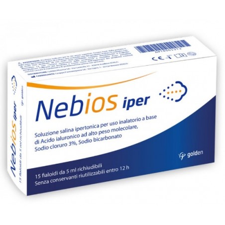 Golden Pharma Nebios Iper 15 Fialoidi Richiudibili Da 5 Ml