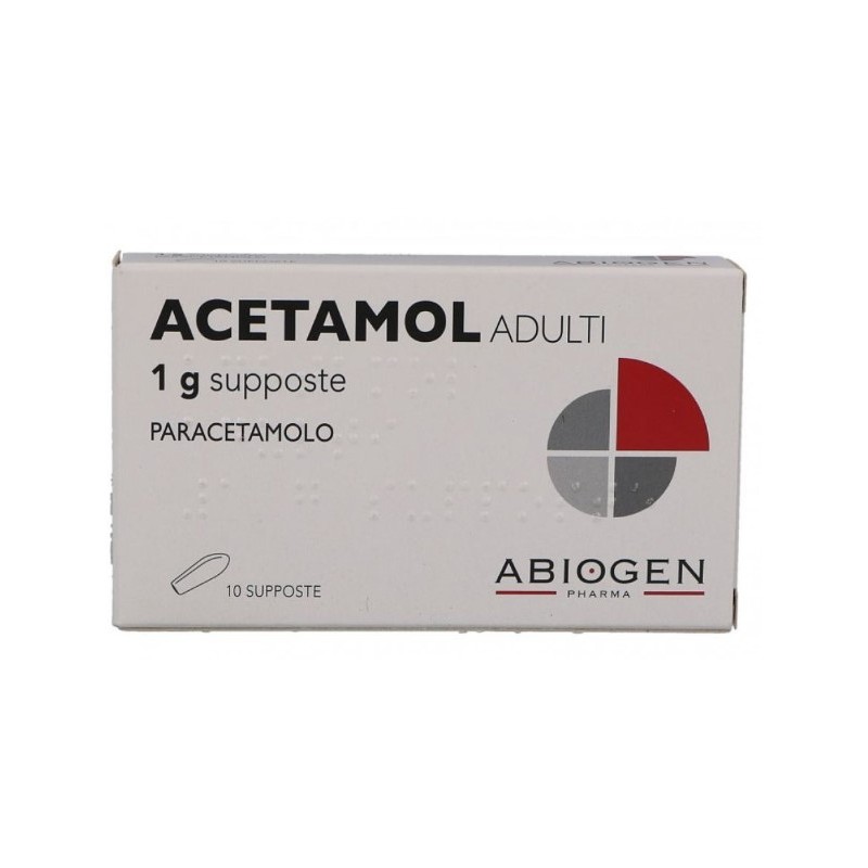 Acetamol Adulti 1 G 10 Supposte antipiretico e analgesico