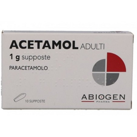 Acetamol Adulti 1 G 10 Supposte antipiretico e analgesico