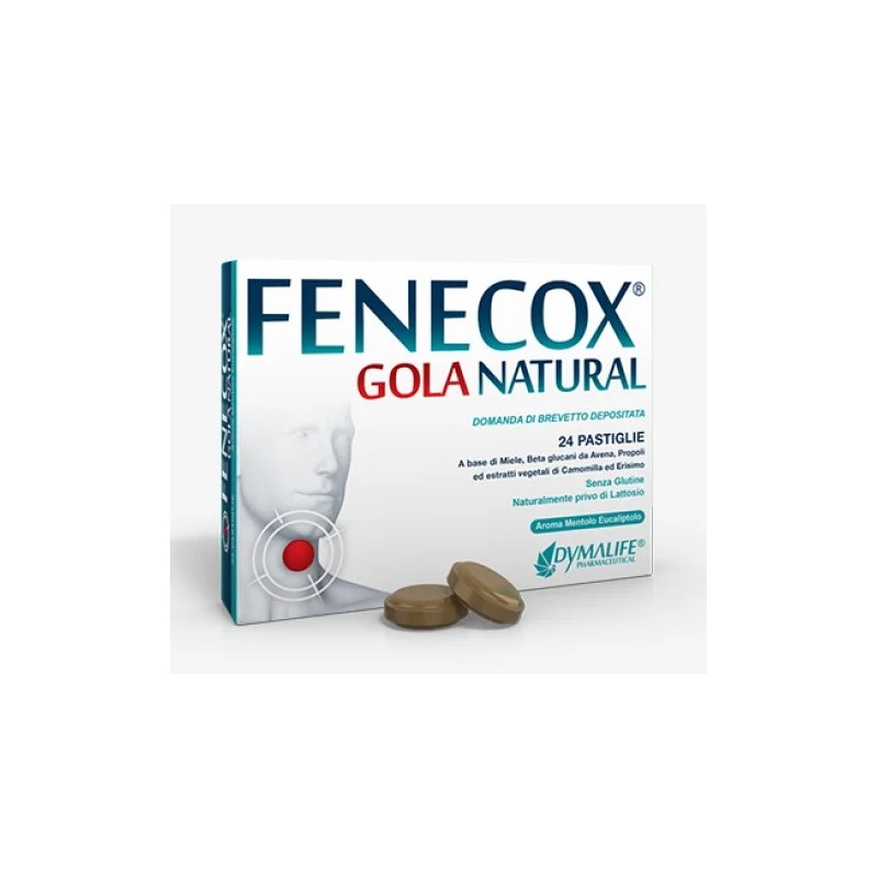 Dymalife Pharmaceutical Fenecox Gola Natural Mentolo Eucalipto 36 Pastiglie