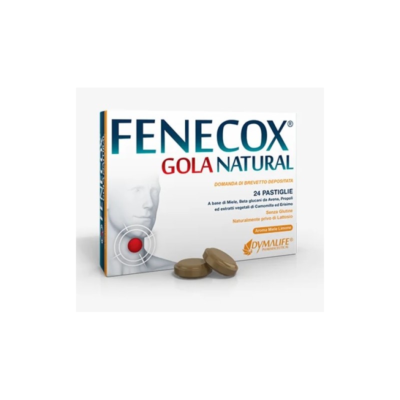 Dymalife Pharmaceutical Fenecox Gola Natural Miele Limone 36 Pastiglie