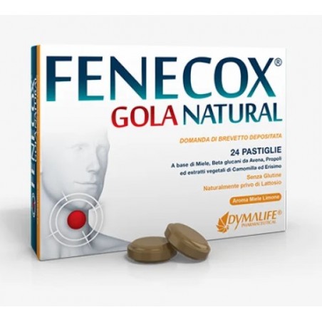 Dymalife Pharmaceutical Fenecox Gola Natural Miele Limone 36 Pastiglie