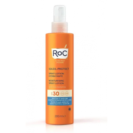 Roc Opco Llc Roc Lozione Spray Solare Corpo Spf 30 Idratante 200 Ml