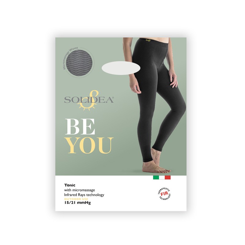 Solidea Be You Tonic Leggings Massaggiante Coprente Nero S