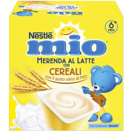 Nestlè Mio Merenda Al Latte Cereali 4 Pezzi Da 100 G